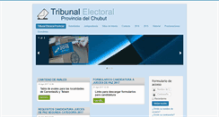 Desktop Screenshot of electoral.juschubut.gov.ar